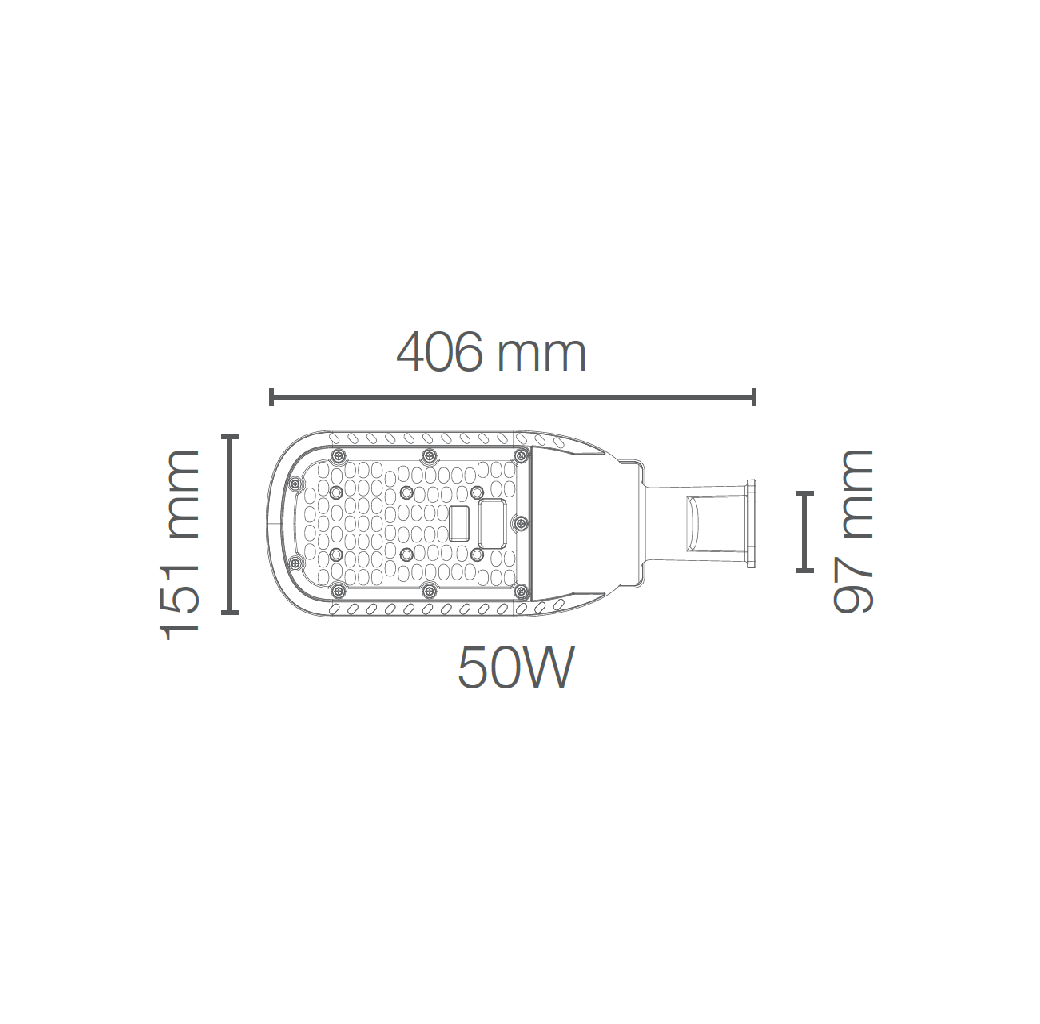 Luminaria LEDVANCE® Arealight Photocell con sensor fotosensible integrado 50W / 6500K 80338