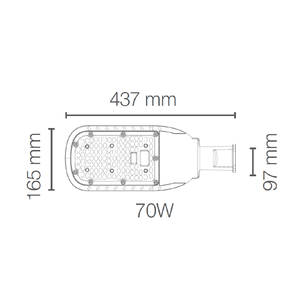 Luminaria LEDVANCE® Arealight Photocell con sensor fotosensible integrado 70W / 4000K 80336
