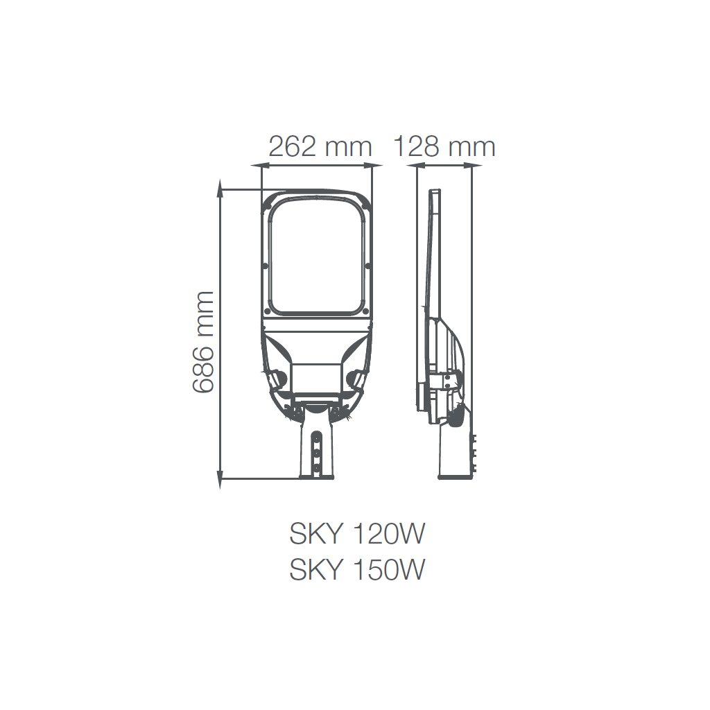 Luminaria Industrial LEDVANCE® STREETLIGHT 10Y 120W / 5000K Gris 88792