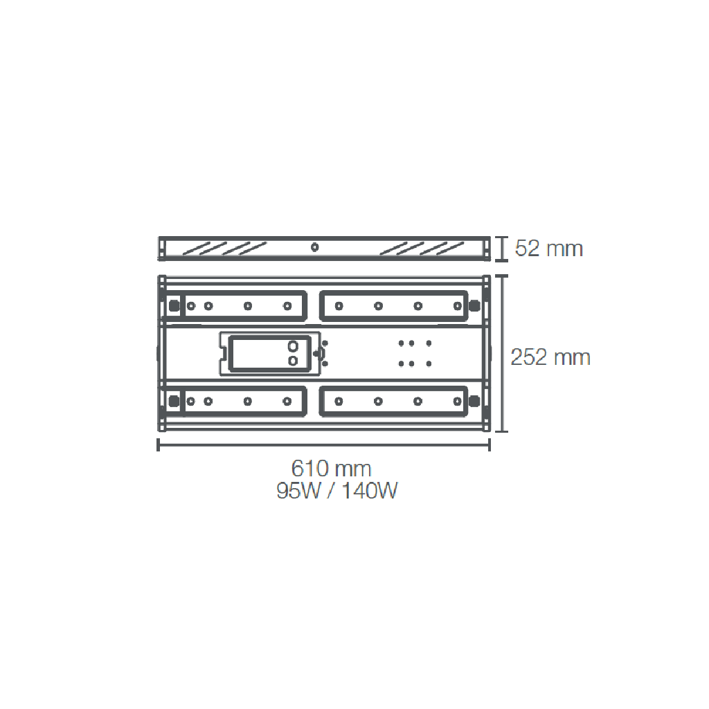 Luminaria Industrial LEDVANCE® Highbay Premier 140W / 6500K / 70x120° Blanco 88807