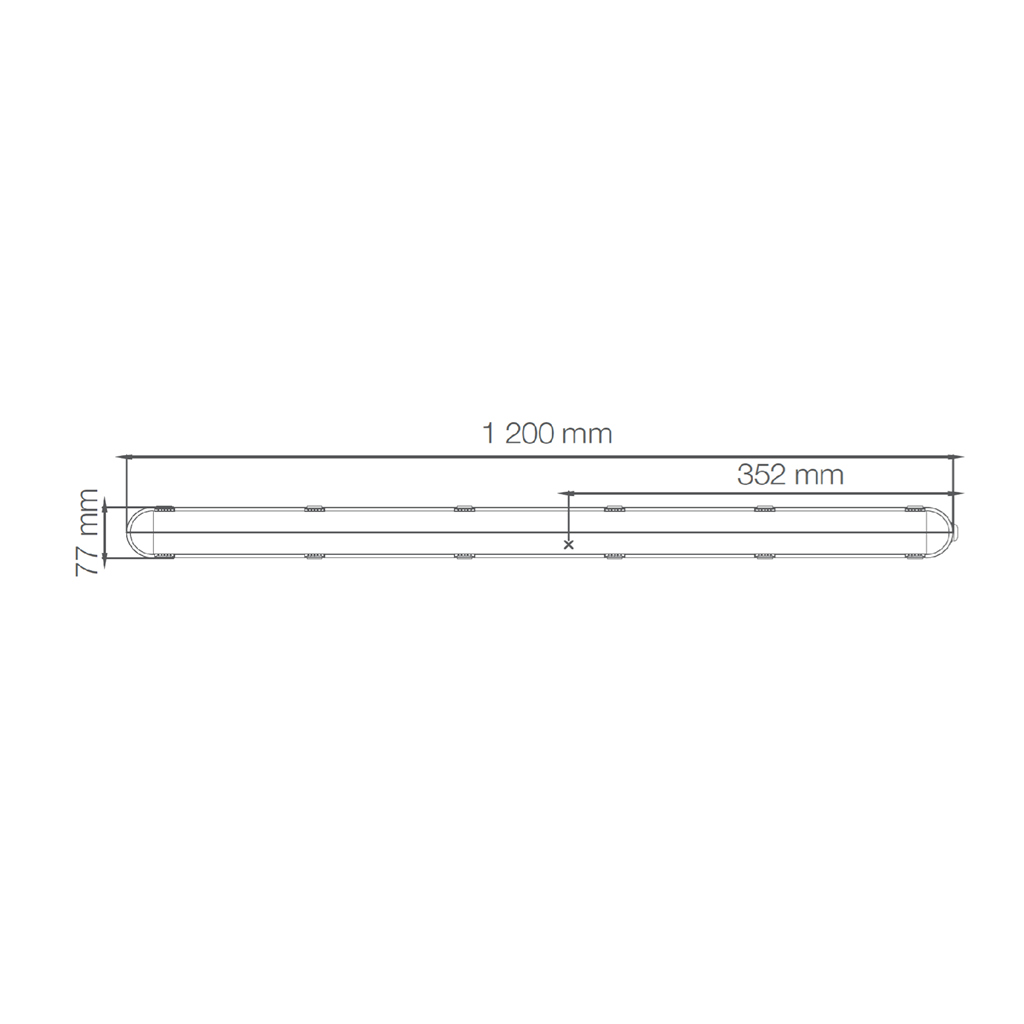 Gabinete Industrial a Prueba de Vapor LEDVANCE® Damp Proof LED PFM Sensor 36W / 6500K Gris 89980