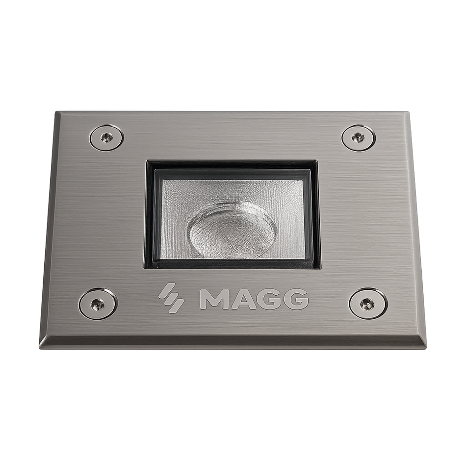 Luz de Cortesía Lateral MAGG Serie EP 60 SQ para Empotrar 1W / 2700K / 49lm / 45 grados Gris L7302-919