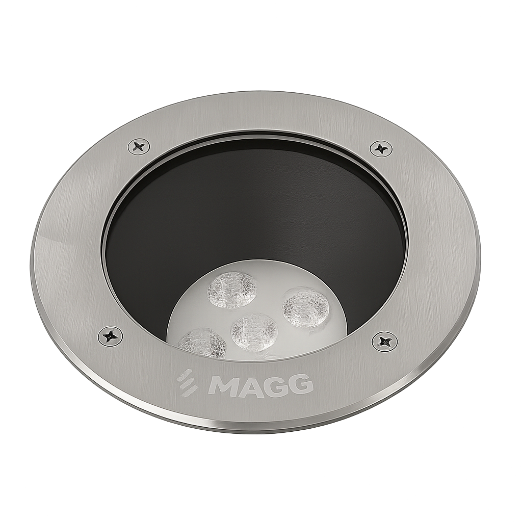 Luminarios Empotrables MAGG Serie EP 170 13W / 2700K / 1020lm / 46 grados Inoxidable L7330-91M