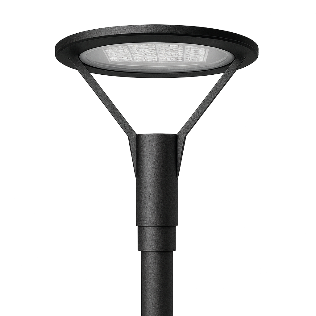 Luminaria LED Bright para postes Construlita Atenuación ON/OFF / 75W / 3,700lm / 3000K Negro OU9032NBCA