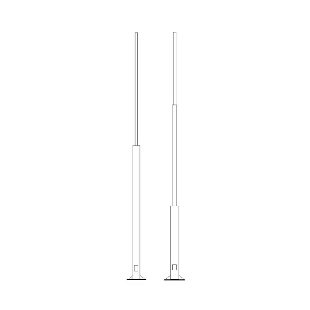 Poste Telescopio Recto Circular APM 10 m