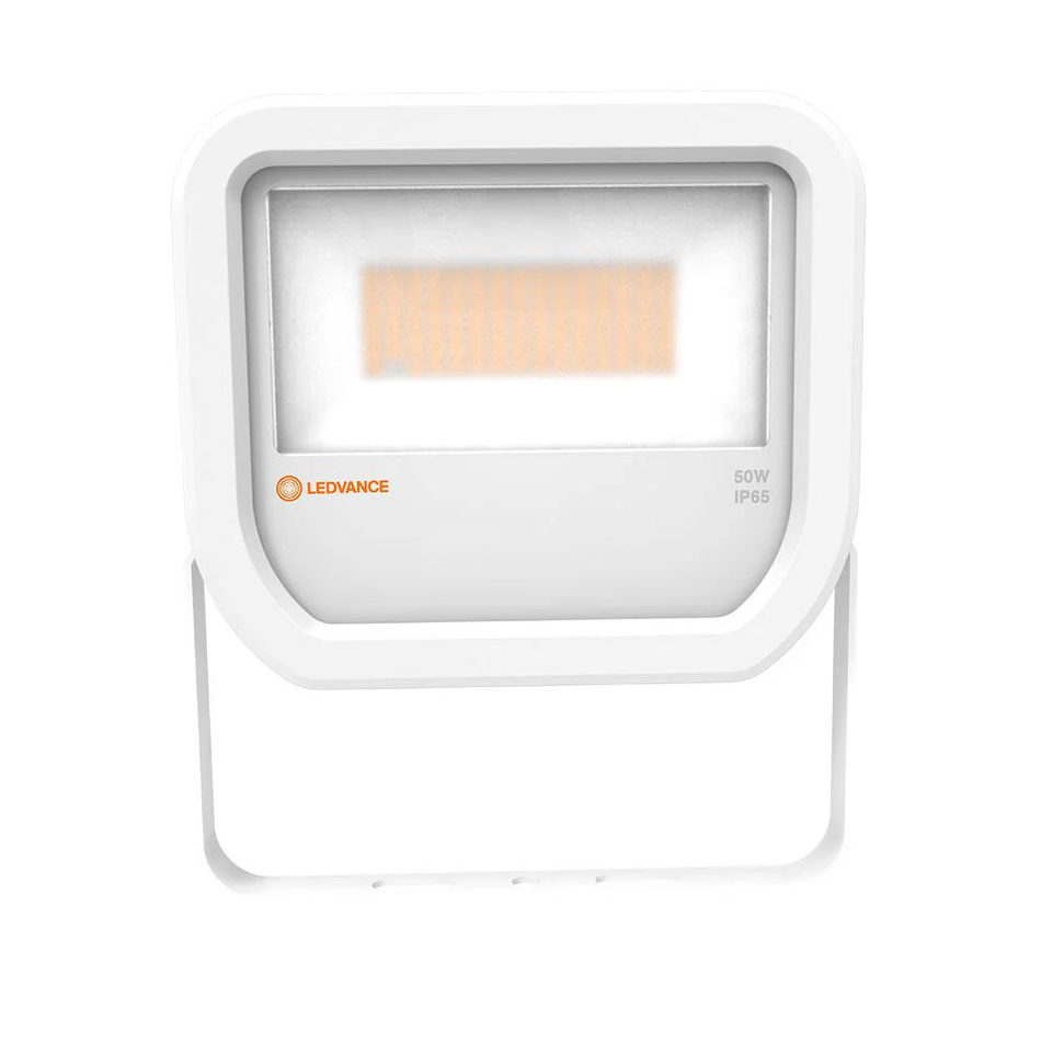 Reflector LED para Uso Exterior Blanco 50W 5500lm 3000K IP65 IK07 Montaje Sobreponer LEDVANCE 80647
