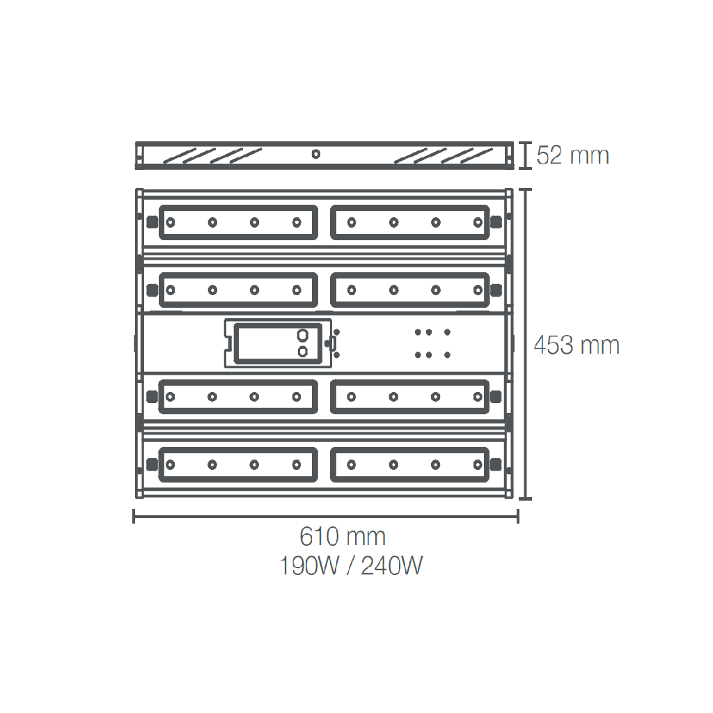 Luminaria Industrial LEDVANCE® Highbay Premier 190W / 6500K / 40x90° Blanco 88811