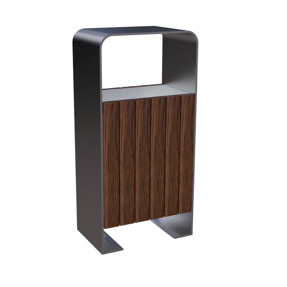 Bote de Basura Alonis JIMBAS-27 Metálico con Plastimadera