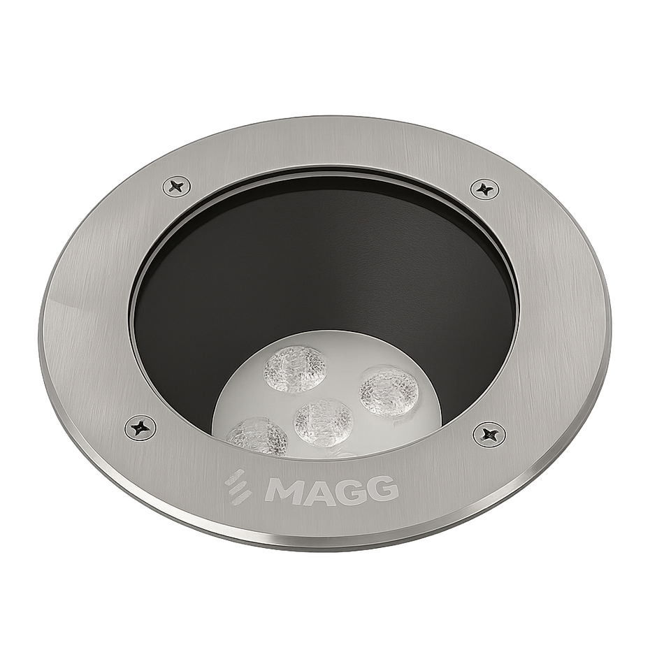 Luminarios Empotrables MAGG Serie EP 170 13W / 2700K / 1020lm / 46 grados Inoxidable L7330-91M
