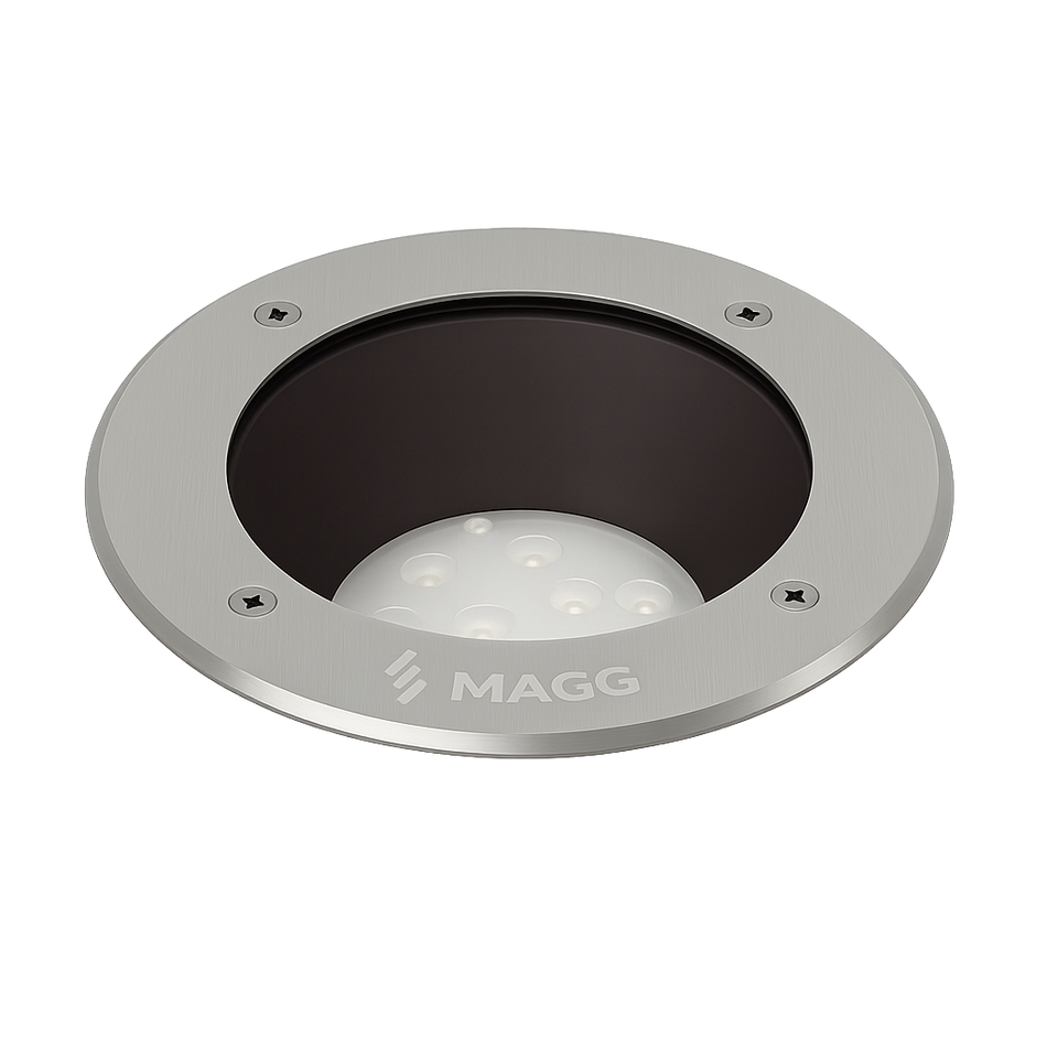 Luminarios Empotrables MAGG Serie EP 220 22W / 2700K / 1610lm / 46 grados Inoxidable L7340-91M