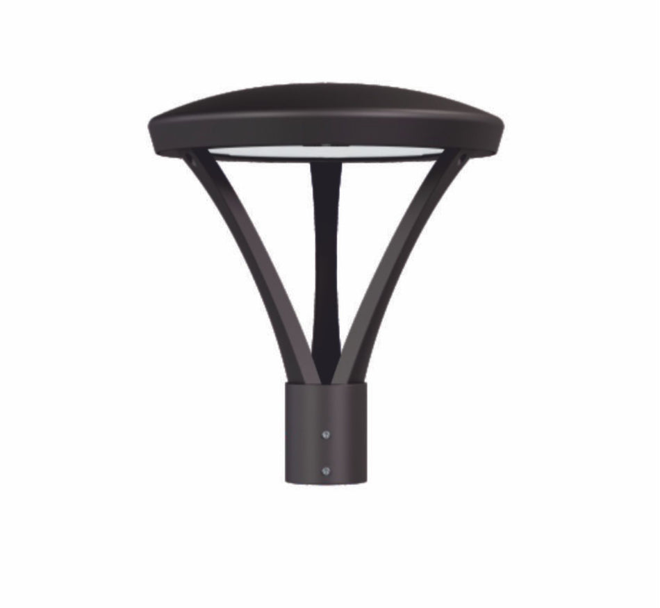 Luminaria LED Tipo Punta de Poste 100W 13000lm CCT Ajustable 3000K 4000K 5000K Atenuable 0-10V IP65 IK08 Lumiance MOONLIGHT G4 P504612