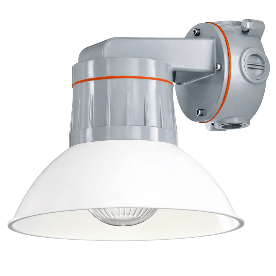 Luminaria Industrial LED a Prueba de Intemperie 16W 1000lm 6500K Montaje a Pared con Caja CVX y Pantalla Blanca de Policarbonato Serie V100-LED-RT RAWELT 27.52.4372