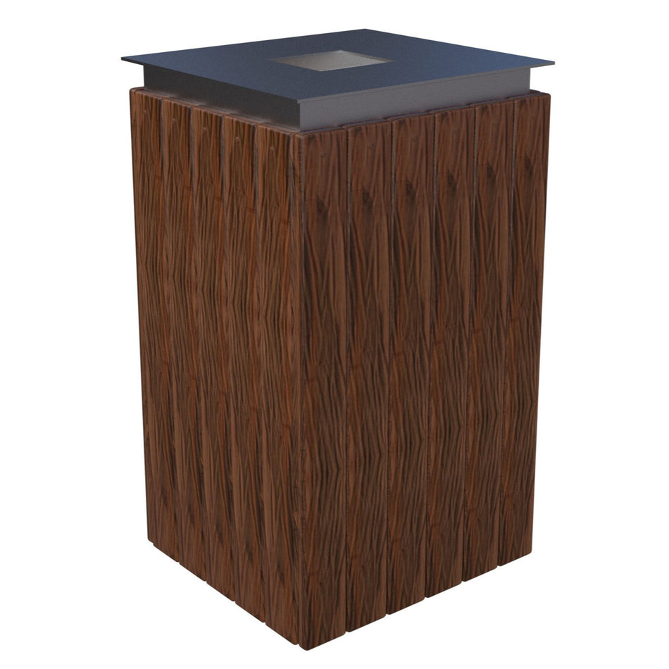 Bote de Basura Zonte JIMBAS-24 Metálico con Plastimadera